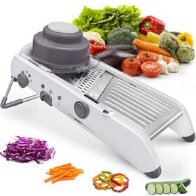 Kc0326 Lmetjma 18 Types Adjustable Mandoline Slicer Stainless Steel Vegetable Julienn