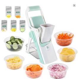Kc0420 Lmetjma Adjustable Mandoline Slicer Stainless Steel Julienne Dicer Carrot