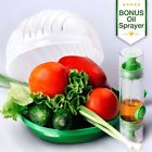 Lt-3 Elltera Salad Cutter Bowl By Maker And Bonus Oil Sprayer