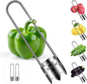 20211221001 Ltwvdiz Red Bell Pepper Seed Corer Multifunction Stainless Steel Tool