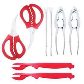 Luckkyme 749390491134 Seafood Tools Lobster Crab Crackers Shellers Forks F