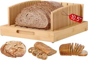 Lukieboee 744110779226 Adjustable Bread Slicer 10.5in For Sourdough Rounds Artisan Loaves Wide Capacity