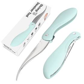3-shrimp Luvan Shrimp Deveining Tool Deveiner With Sharp Stainless Steel Blade