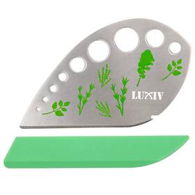 Luxiv 438051302455 Herb Stripper 9 Holes Stainless Steel Kitchen Leaf Stripping Tool