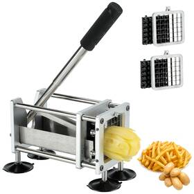 Lydzj 658370833829 French Fry Cutter Stainless Steel Potato With 1/2 Inch And 3/8 Blad