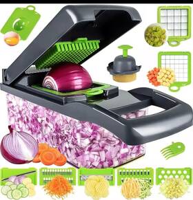 M&g Supply Co. 198715744514 Vegetable Chopper 16-in-1 Julienne Food Cutter Chopping Machine