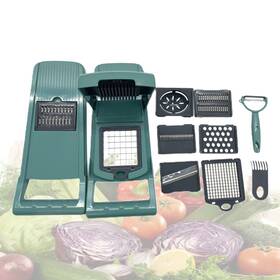 M055101 Maisutseb 16-piece Multi-function Non-slip Vegetable/fruit Cutter Set Cropper Slicer