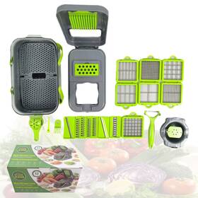 M055104 Maisutseb Vegetable/fruit Chopper Cutter Dicer Slicer 22pcs/set Interchangeable Blades