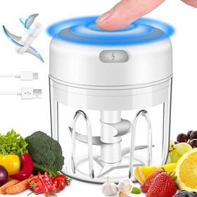 Mancenils 093337558979 Electric Mini Vegetable Chopper Powerful Rechargeable Veggie Cordle