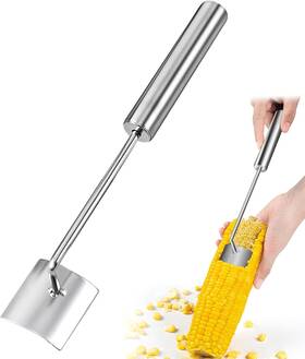 Marhook 445001634664 Corn Cob Stripper 2025 Long Handle Stainless Steel Stripping Tool Cu