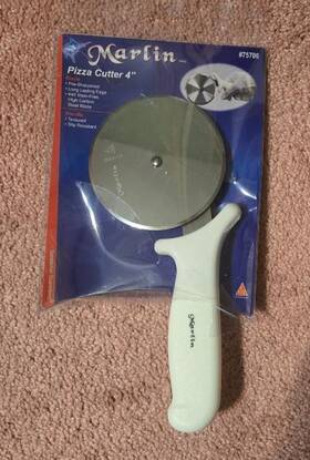 Marlin Pro 782021757063 4 Inch Pizza Cutter Heavy Duty #75706 New