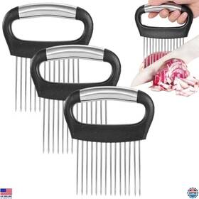 B0dj895ths Martha Stewart Large Onion Holder And Tomato Slicer Set Stainless Steel Vegetable Cutter Tool