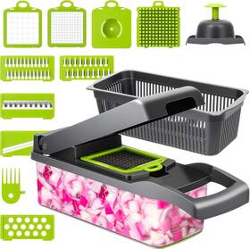 Marvelity 705353255342 Vegetable Chopper Multi 11-in-1 Food Choppers Slicer Cutter For Oni