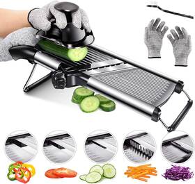 Masthome 313038151188 Adjustable Stainless Steel Mandoline Food Fruit Vegetable Slicer Cutter Chopper