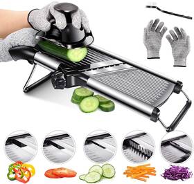 Masthome 725756048983 Mandoline Food Slicer Adjustable Thickness For Cheese Fruits Vegetab