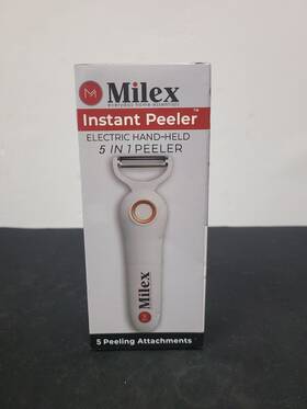 Milex 623412625830 Instant Peeler Electric Handheld 5 In 1 Red New