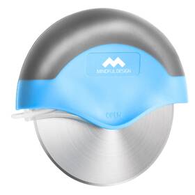 Mindful Design 841478186311 Pizza Cutter Wheel With Protective Blade Cover Easy To Clean And Dishwasher