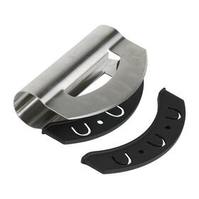 Mindful Design 841478187196 Salad Chopper Tool Mezzaluna Knife Stainless Steel Vegetable Rocker With Bla