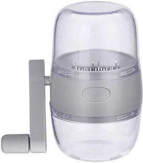 Mjfuntxy 705353581106 Nut Chopper Manual Grinder With Hand Crank Held Food Shredder Cutter Fo