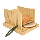 Mla000512 Kinwell Nature Bamboo Foldable Bread Slicer With Crumb Catcher Tray