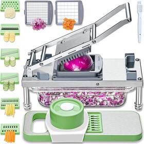 Moeuonb 726084464292 8-blade Vegetable Chopper - Mandoline Slicer Potato Dicer Cheese Grater