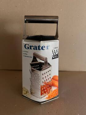 Momentum Btands 876416177441 Stainless Steel 6 Sided Food Grater Vegetable Cheese Slicer Shredder