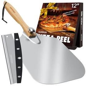 Up01kazz1-us Mooues Pizza Peel Aluminum Spatula 12 Inch Metal Paddle X 14