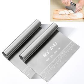 Ms Wgo 791276222066 Pro Dough Pastry Scraper/cutter/chopper Stainless Steel Mirror Polished With