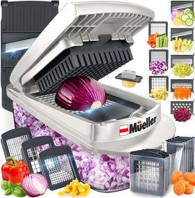 Mueller 060554562244 Pro-series 10-in-1 8 Blade Vegetable Chopper Onion Mincer Cutter Dice