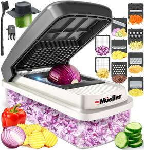 Mueller 060554568598 Vegetable Chopper 9 Blade Mandoline Slicer Food Veggie Cheese