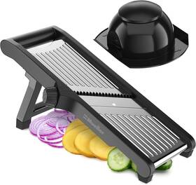 Mueller 810022373712 Muellerliving Mandoline Slicer For Kitchen Stainless Steel Slice Or Julienne