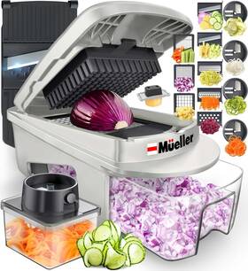 Mc-810 Mueller Pro-series All-in-one 12 Blade Mandoline Slicer For Kitchen Food And