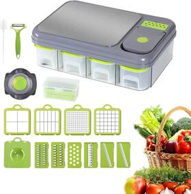 Ka-101 Muhayaa New Vegetable Chopper Mandoline Slicer Veggie Multifunctional 16 In 1