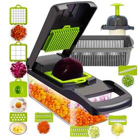 Multifunctional15-in-1 Mukor 763967828765 Vegetable Chopper With Container Pro Food C