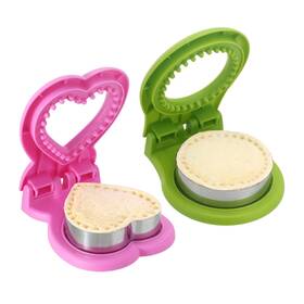 Smzd-1 Mulire Uncrustable Sandwich Cutter For Kids Lunch 2-pack Circle& Hea