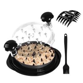 Munaspick 610260096264 Chicken Shredder With Meat Claws Brush And Anti-slip Strip Tool