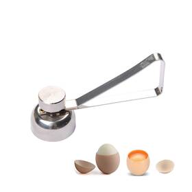 Muzoct 934596033590 Stainless Steel Egg Cracker Cutter Raw/soft Hard Boiled Shell Removal For