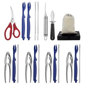 Mybmhtnb 789609621211 Seafood Tools Set Includes 4 Crab Crackers 6 Fork Lobster