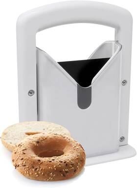 My240122001 Mykags Bagel Slicer Stainless Steel White