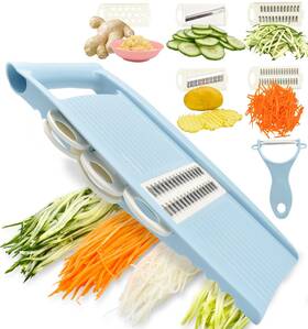 Nacolus 717664174618 5 In 1 Mandoline Slicer For Kitchen Vegetable Multi Blade Potato Chip Veg