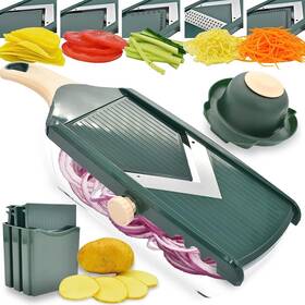 Nacolus 717664174649 Adjustable Mandoline Slicer For Kitchen Ultra Sharp V-blade Vegetable