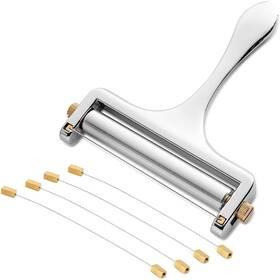 Naneezoo 615517062795 Cheese Slicer Adjustable Thickness Heavy Duty 3.5 Inch Silver