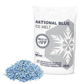 B099g5l2wj National Blue Snow Salt Ice Melt 20lb Bag - Fast Acting Pet And Plant Safe