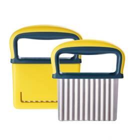 Ac-bill-139 Nax Caki 2 Pcs Crinkle Cutter Knife Potatoes Fry Cut And Vegetable For