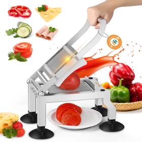 Wwx70 Newhai Commercial Tomato Slicer 0.4 Inch /10mm Thickness Manual Cucumber Onion Ham