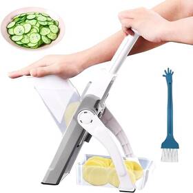 22374374 Ninefox Safe Multi Vegetable Chopper Foldable Easy Cleaning Adjustable