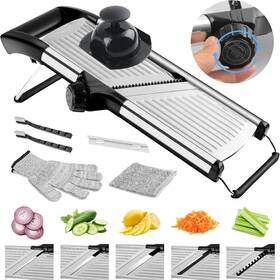 Dn-008 Niosavm Commercial Mandoline Slicer Stainless Steel Vegetable Color