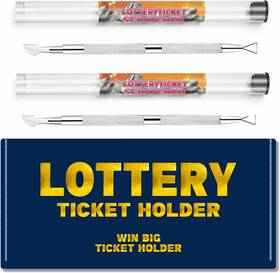 Nitaru 445039464486 Lottery Ticket Scratcher Tool Scratch Off Stickers Lotto Lotter