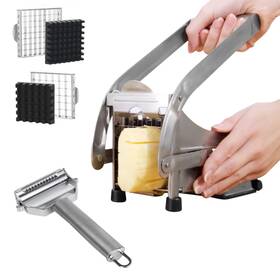 No2problems 618341696372 French Fry Potato Cutter And Peeler Airfryer Perfect Match Stainless Steel