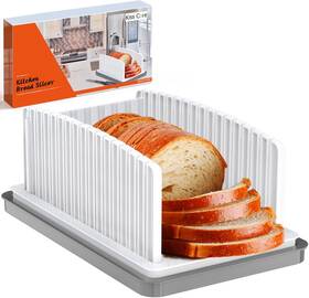 Nobrand 736859571872 Foldable Bread Slicer With Adjustable Width And Crumb Tray